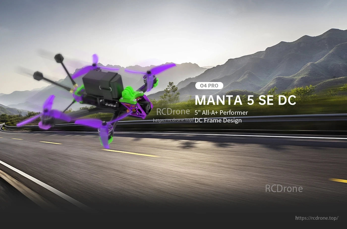Manta5 Drone Kit, MANTA 5 SE DC: high-performance 5" drone with durable DC frame and advanced O4 PRO components for superior flight experience.