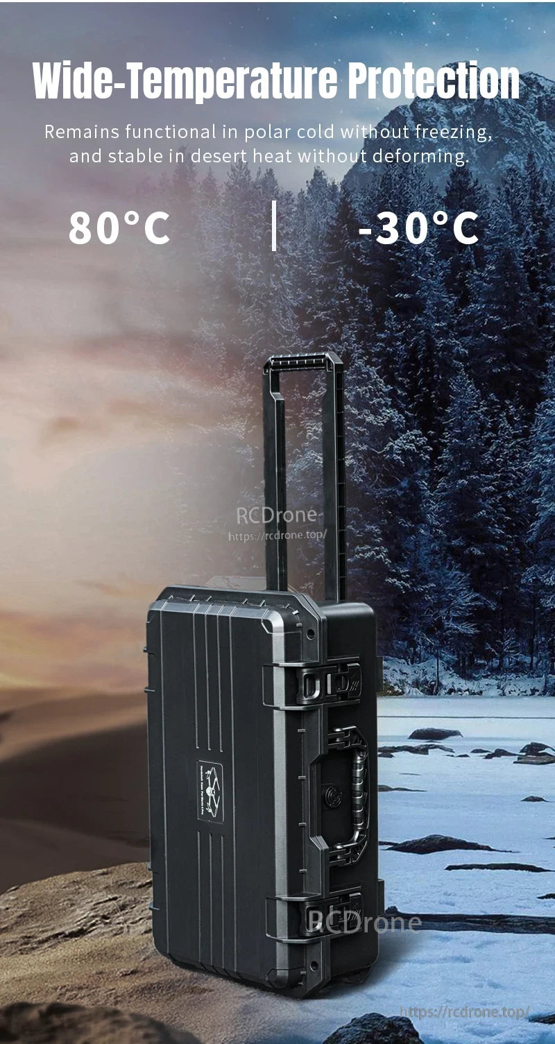 Mavic 4 Drone Case, Wide-Temperature Protection: -30°C to 80°C