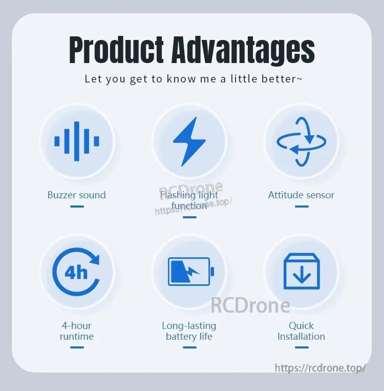 Mavic Mini Strobe Alarm, Buzzer, flashing light, attitude sensor, 4-hour runtime, long battery, quick install