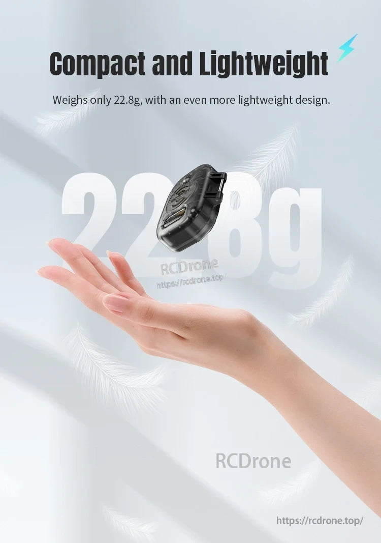 Mavic Mini Strobe Alarm, Compact and lightweight, weighs only 22.8g, featuring an ultra-light design.