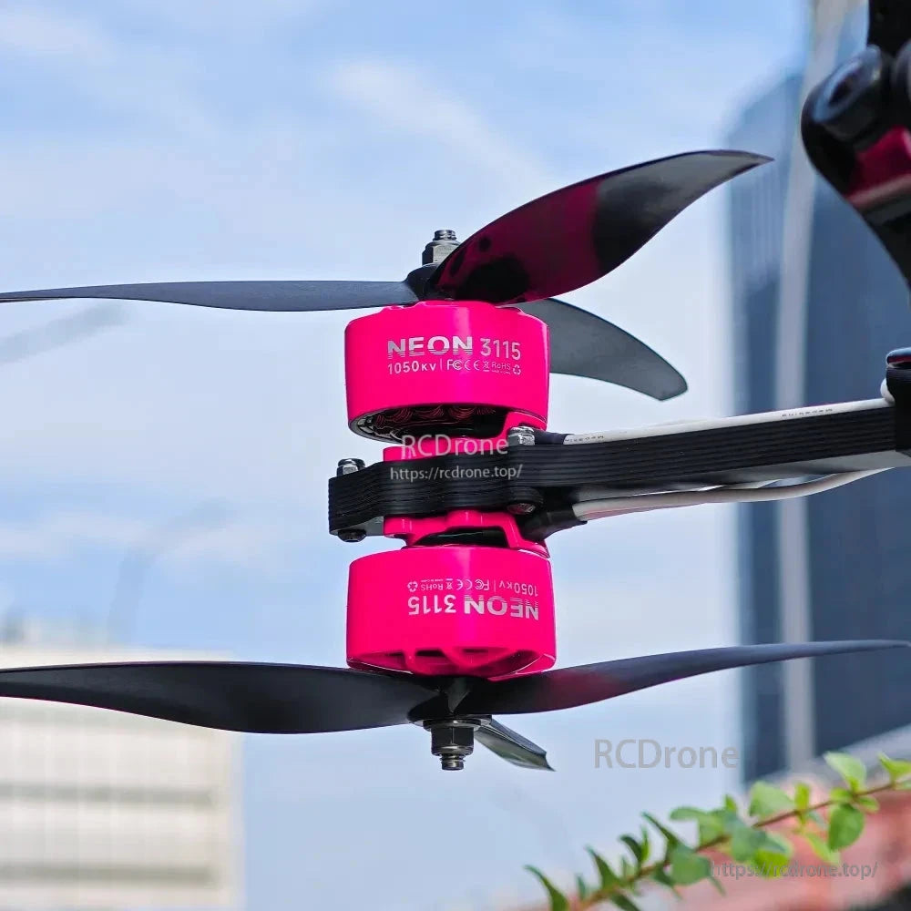 MEPS NEON 3115 1050KV Brushless Motor, NEON 3115 1050KV Brushless Motor with black propellers