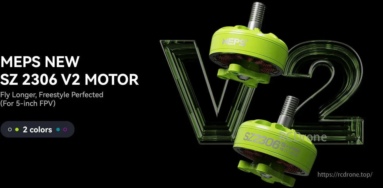 MEPS SZ2306 Brushless Motor, MEPS releases a new brushless motor for 5-inch FPV freestyle, offering improved performance.