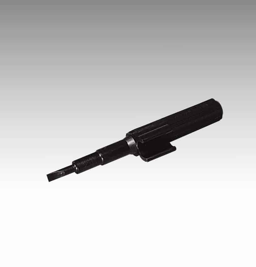 Small flathead screwdriver tool included for Futaba GYC480 gyro setup and adjustments