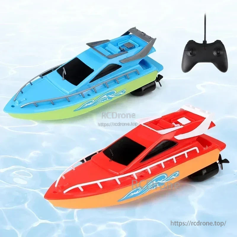 Mini RC Boat, When the lake surface is large, avoid driving directly to the center within signal distance.