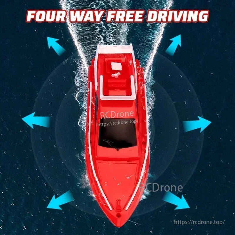 Mini RC Boat, Remote control boat for outdoor water play on calm ponds and inland rivers, suitable for ages 14+