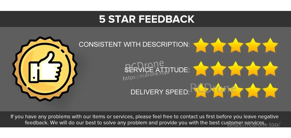 Mini RC Boat, 5-star feedback: accurate description, excellent service, fast delivery. Contact us for issues—we guarantee top customer support. (24 words)