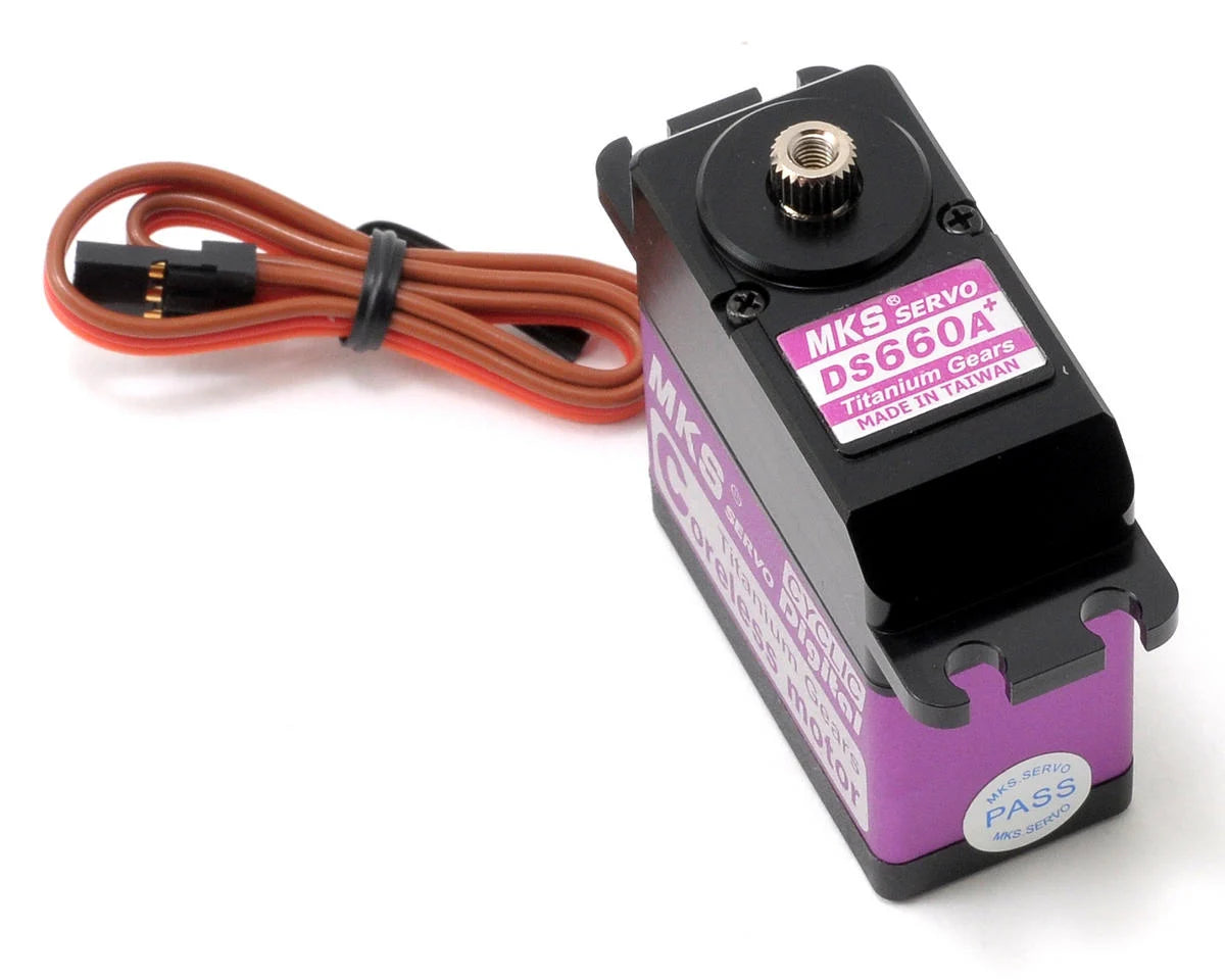 MKS DS660A+ High Torque Digital Servo Motor, Titanium Gear, Aluminum Case