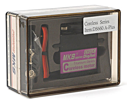 MKS DS660A+ High Torque Digital Servo Motor, Titanium Gear, Aluminum Case