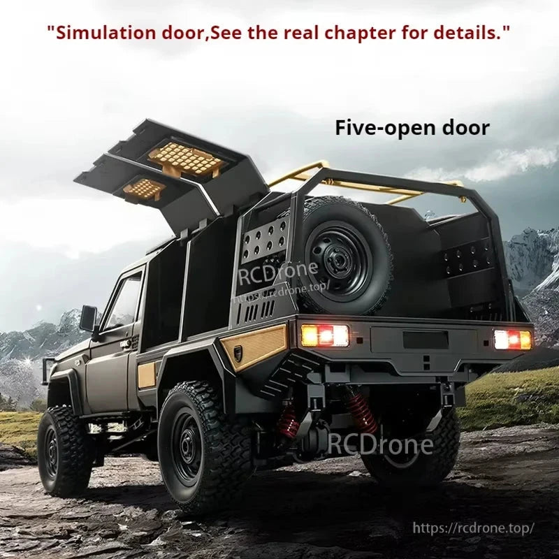 Simulation door, five-open door, 1/12 scale RC pickup truck