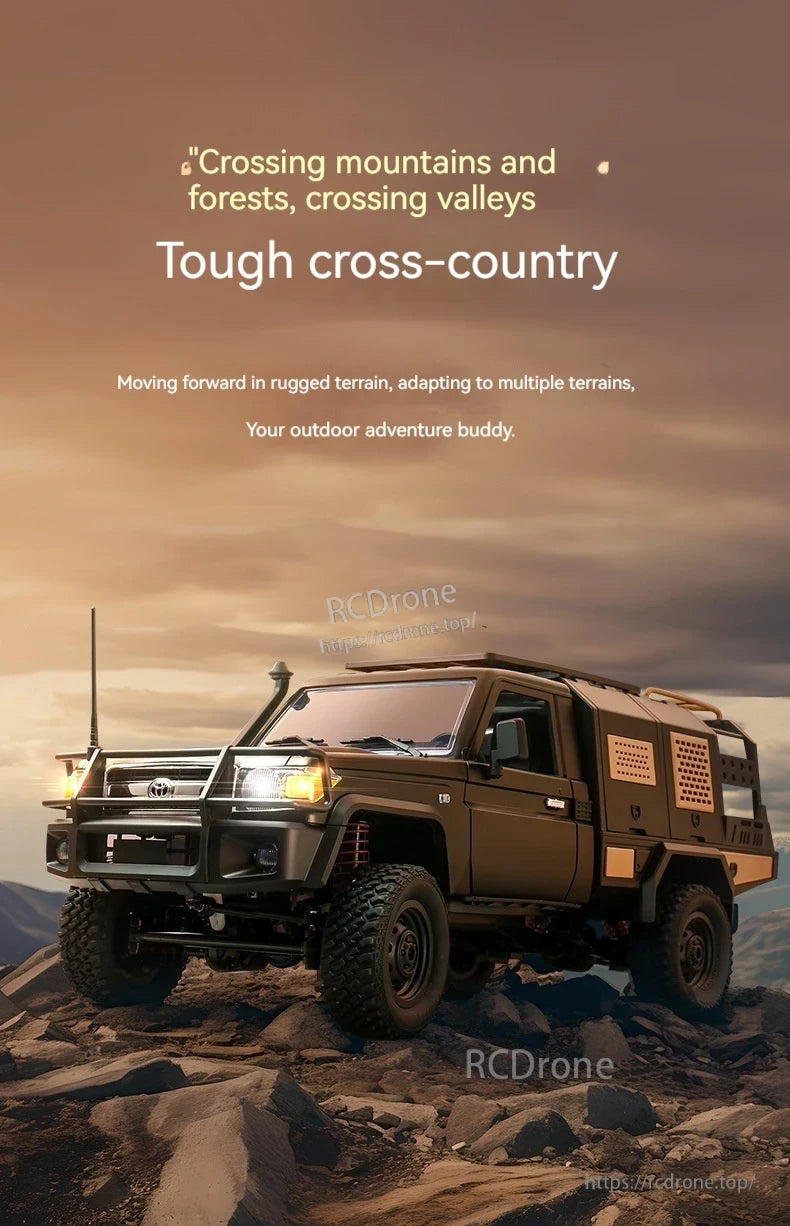 Mn82s Supertourer RC Pickup, Tough cross-country RC pickup for rugged terrain adventures