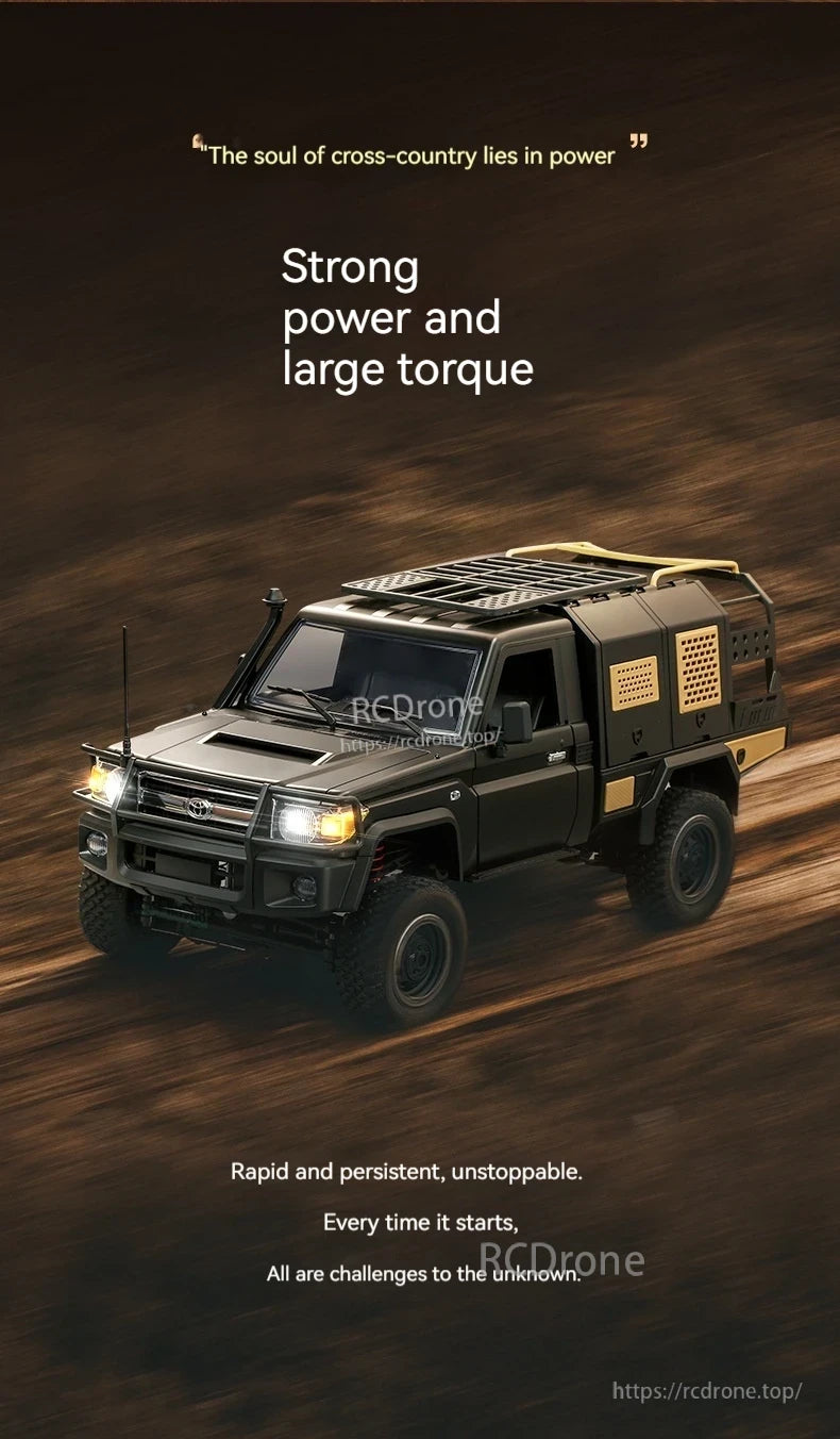 Mn82s Supertourer RC Pickup, Powerful RC pickup with strong torque and off-road capability.