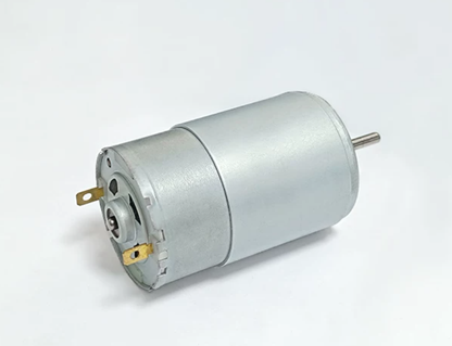 555 brushed DC motor rear terminals and ventilated housing