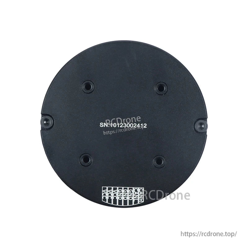 MyActuator L-7015 BLDC servo motor: 24V, 1Nm torque, 580–805 RPM, 18-bit, RS485/CAN, serial number 10123002412.