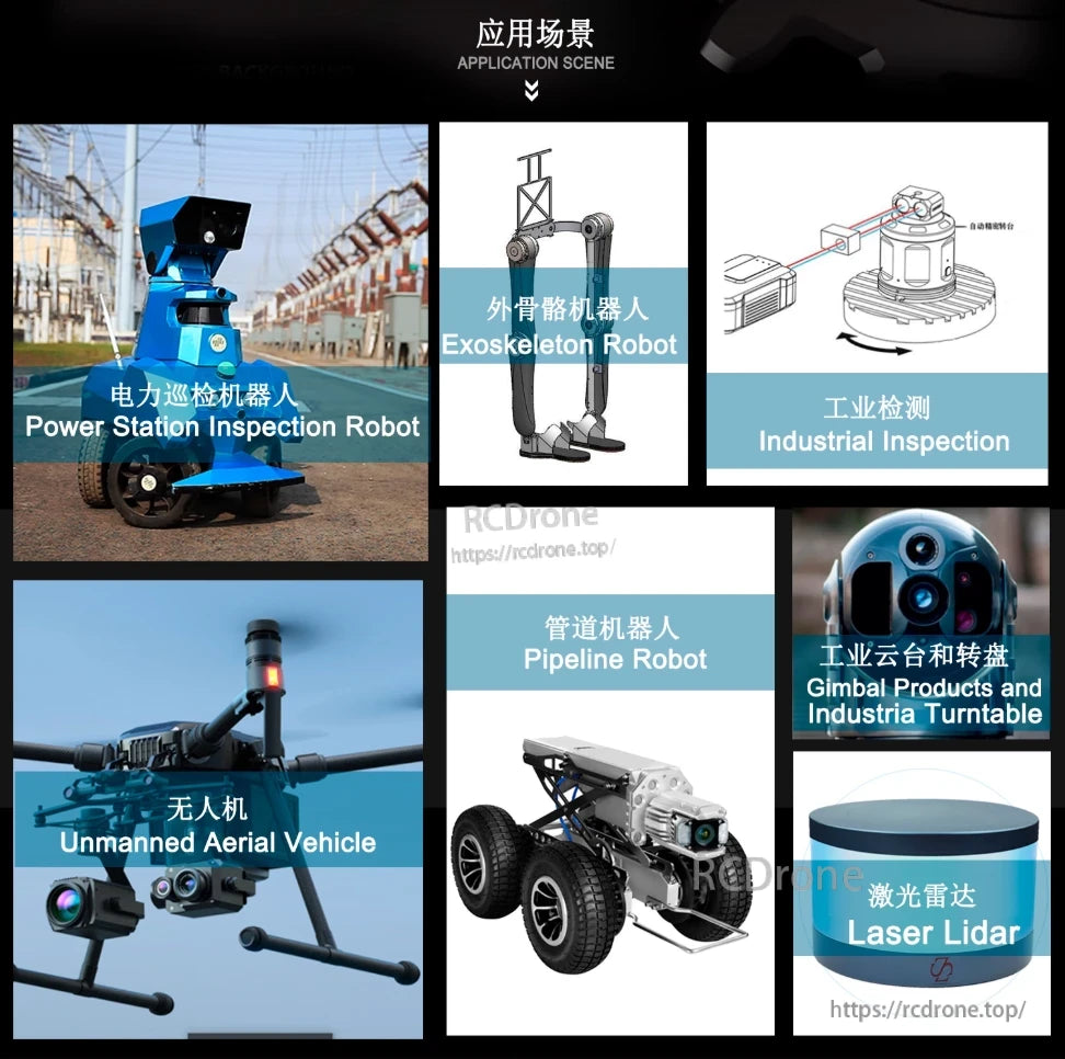 MyActuator L5010 Servo Motor, Power Station Inspection Robot, Exoskeleton Robot, Industrial Inspection, Pipeline Robot, UAV, Gimbal Products, Industrial Turntable, Laser Lidar.