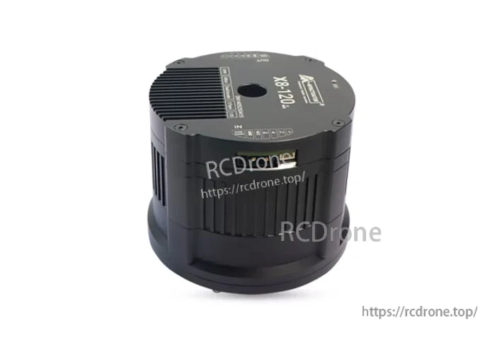 The RMD-X8-120 is a 48V, 574W servo motor with 110N·m torque, dual encoders, and EtherCAT/CAN BUS communication.