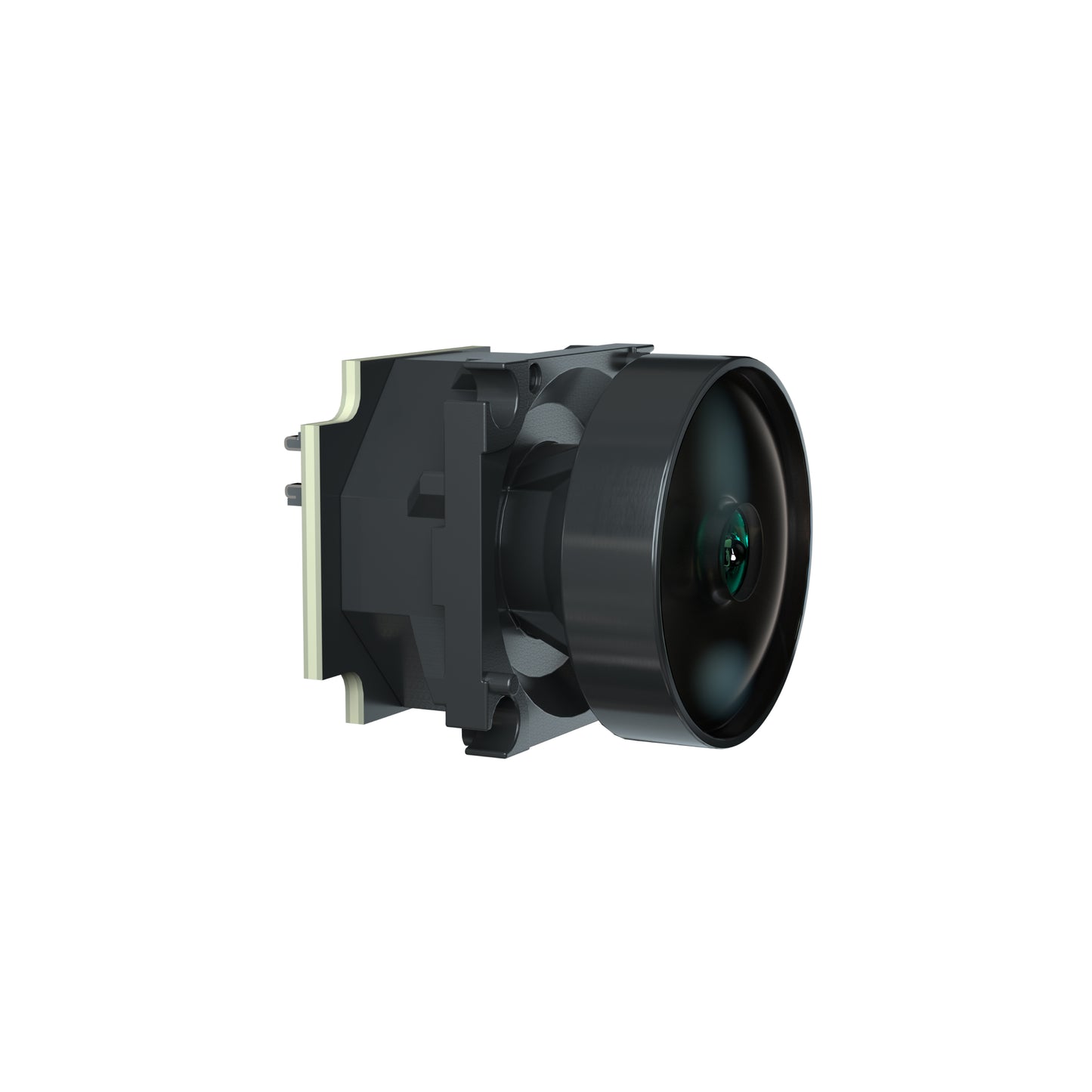 Flywoo Naked O3 camera lens module with black housing and wide front glass element