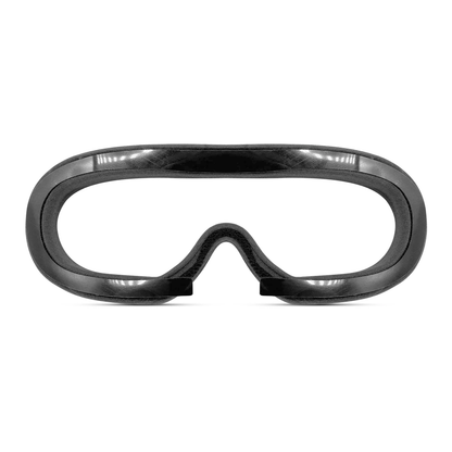 DJI goggle sponge foam padding with rigid mounting frame, front view of eyepiece opening