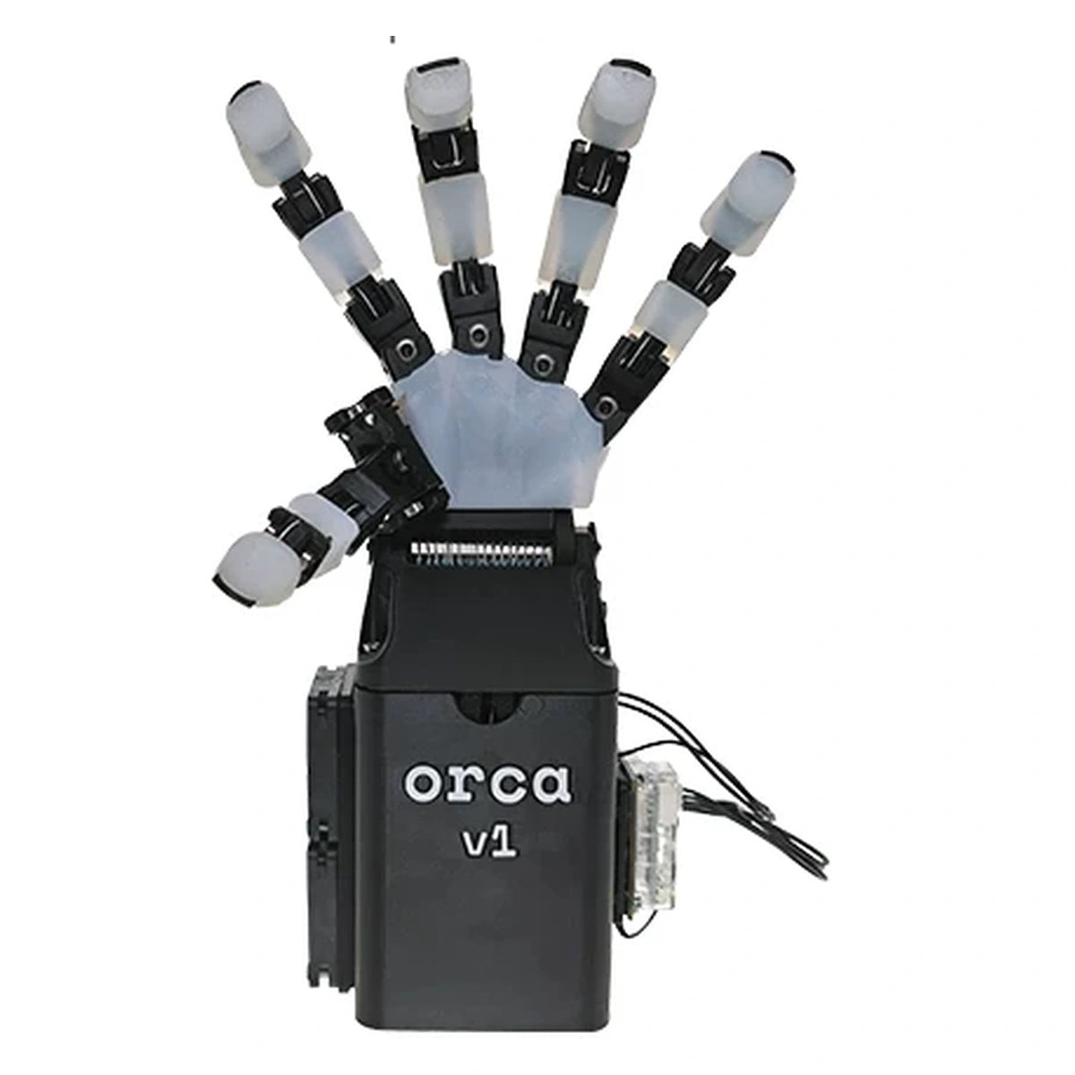 Imported assembled ORCA Hand v1; protective case shown separately