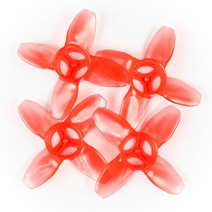 EMAX Avan Tinyhawk TH Turtlemode Propeller set, translucent red 4-blade micro drone props