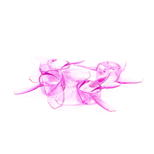 EMAX AVAN TH Turtlemode 40mm 4-blade propeller set in translucent purple, angled view