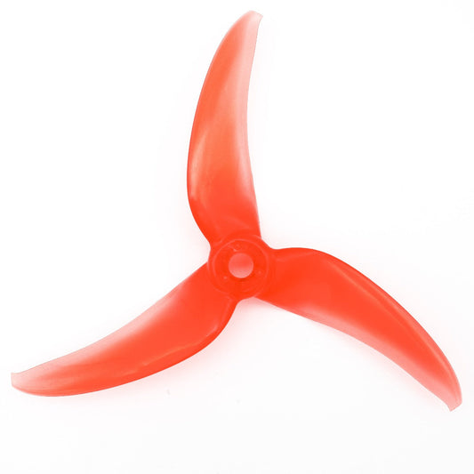 EMAX Avan Scimitar 4024 4-inch 3-blade FPV drone propeller, translucent red, top view