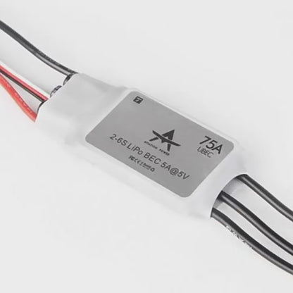 T-Motor AT75A-UBEC 고정익 ESC 2-6S LiPo, 연속 75A, 버스트 95A, 5V/5A SBEC