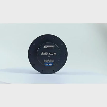 محرك سيرفو متكامل MyActuator RMD-X10-40، عزم 15 نيوتن·متر، 165 دورة/دقيقة، 265 واط، 48 فولت، نسبة 1:7، مشفر مزدوج، CAN/RS485 للروبوتات والمركبات الموجهة آليًا