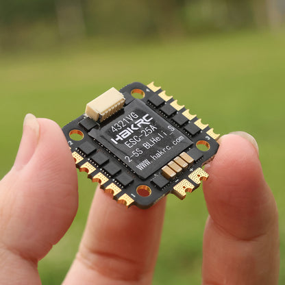 HAKRC BLS 25A 4-in-1 ESC for FPV Drone – 20x20mm, 2–6S LiPo, BLHeli_S Firmware, DShot600 Support
