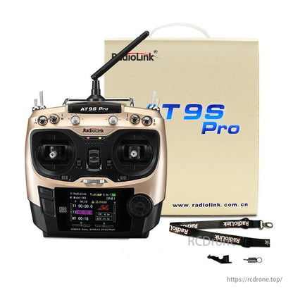 Radiolink AT9S Pro - Idhaa 12 2.4G RC Transmitter Redio Kidhibiti Inasaidia Itifaki ya Crossfire yenye RX R9DS kwa Wing Iliyohamishika ya Drone