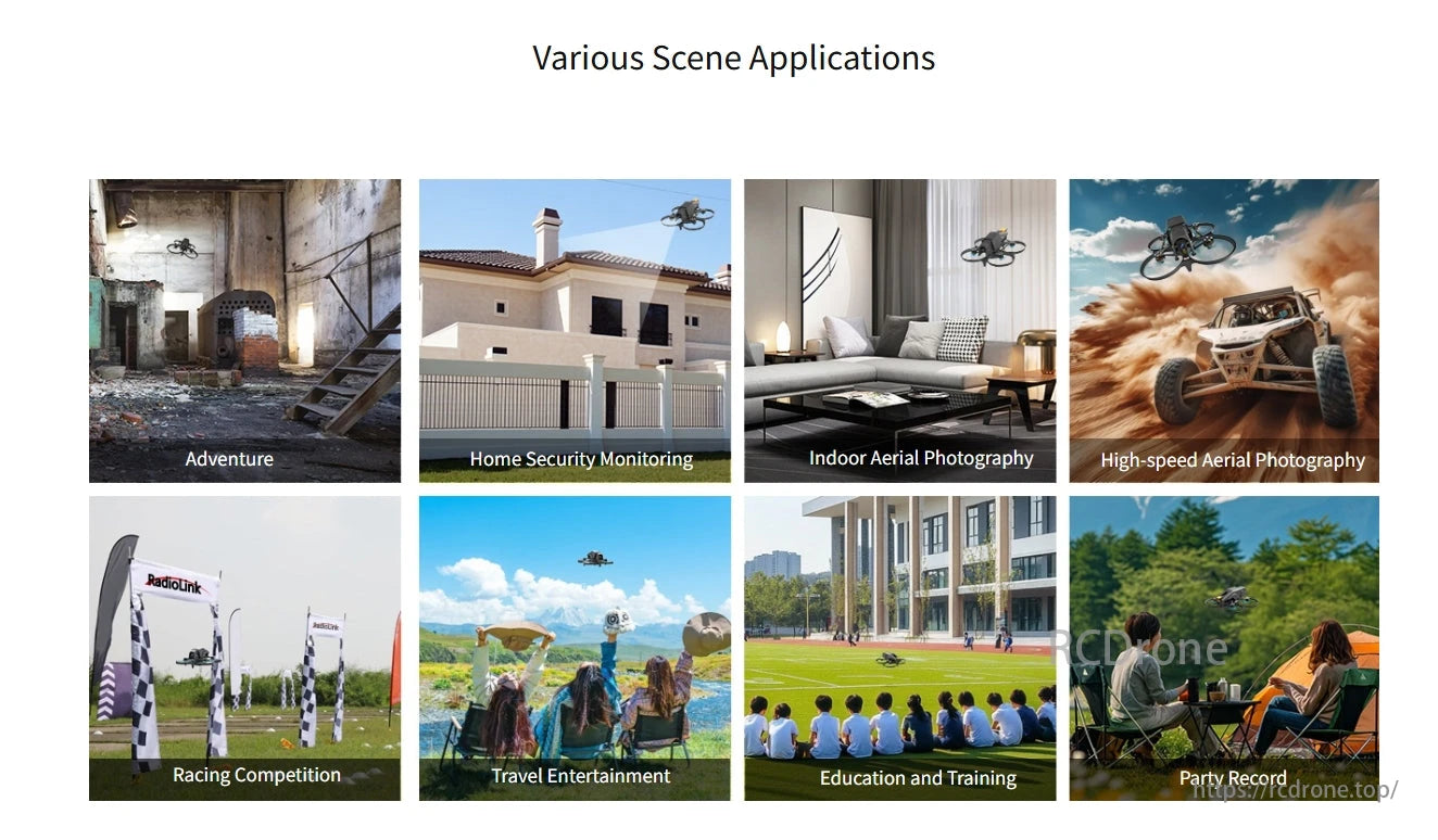 Radiolink F108 165g Optical Flow FPV, Radiolink F108 optical flow FPV for various scenes