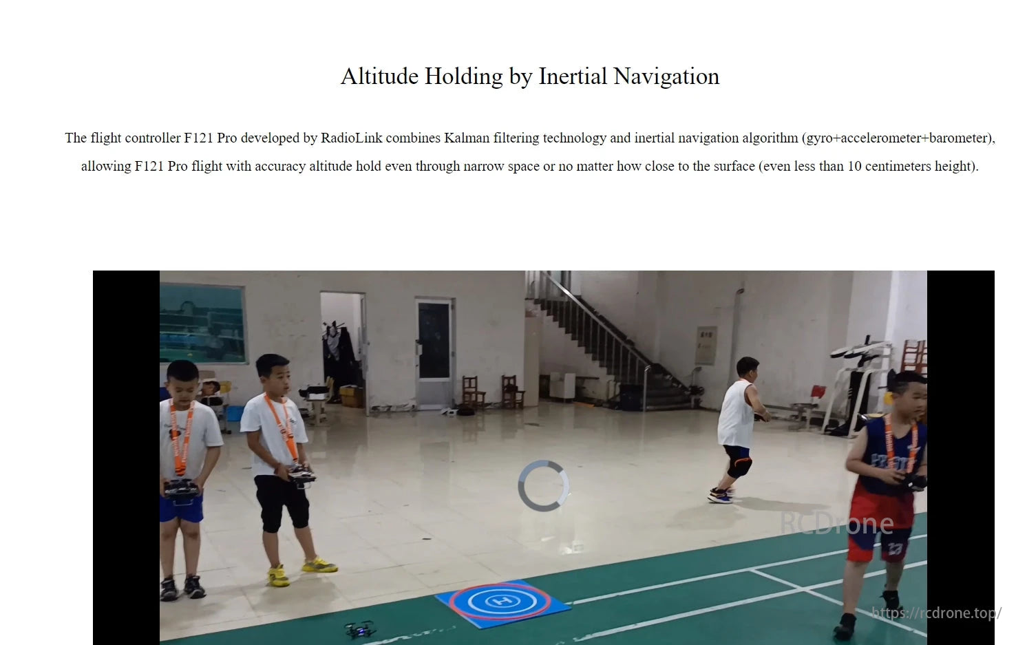 RadioLink F121 Pro 2KM FPV Racing Drone, F121 Pro ensures stable indoor flight for kids with precise altitude control using Kalman filtering and inertial navigation.