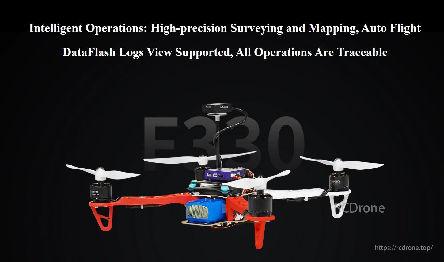 The Radiolink F330 Quadcopter provides high-precision surveying, autonomous flight, and traceable operations.