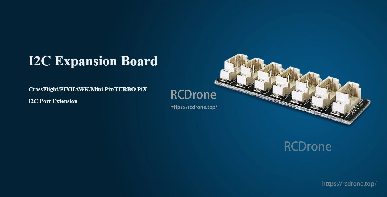 RadioLink I2C Expansion Board, I2C expansion board compatible with CrossFlight, PIXHAWK, Mini Pix, and TURBO PiX.