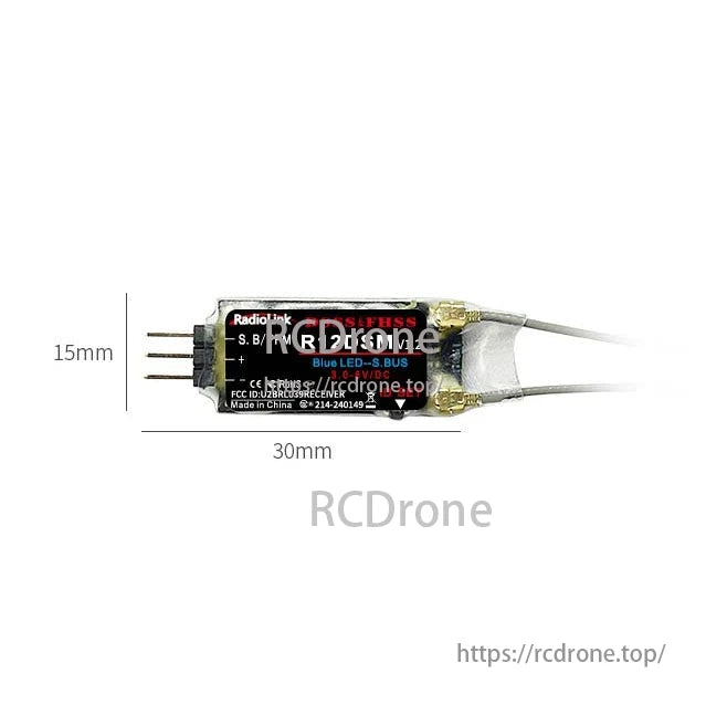 Ppm Receiver RadioLink R12DSM 2.4GHz 12CH SBUS/PPM Receiver with DSSS&FHSS Protocol ...