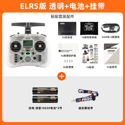 RadioMaster Pocket ELRS BT Clear / Batt+Strap