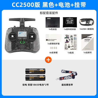 RadioMaster Pocket CC2500 Black / Batt+Strap