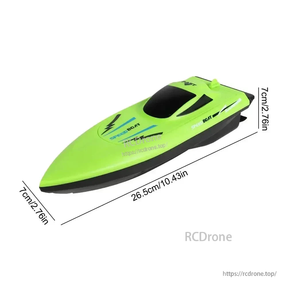 RC Boat, The lightweight ABS construction and double-propeller drive provide responsive maneuvering.