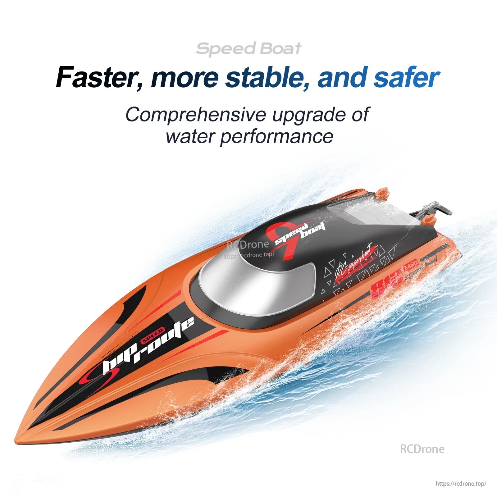RC Boat, Speed Boat: Faster, More Stable, and Safer. Comprehensive Upgrade for Water Performance.