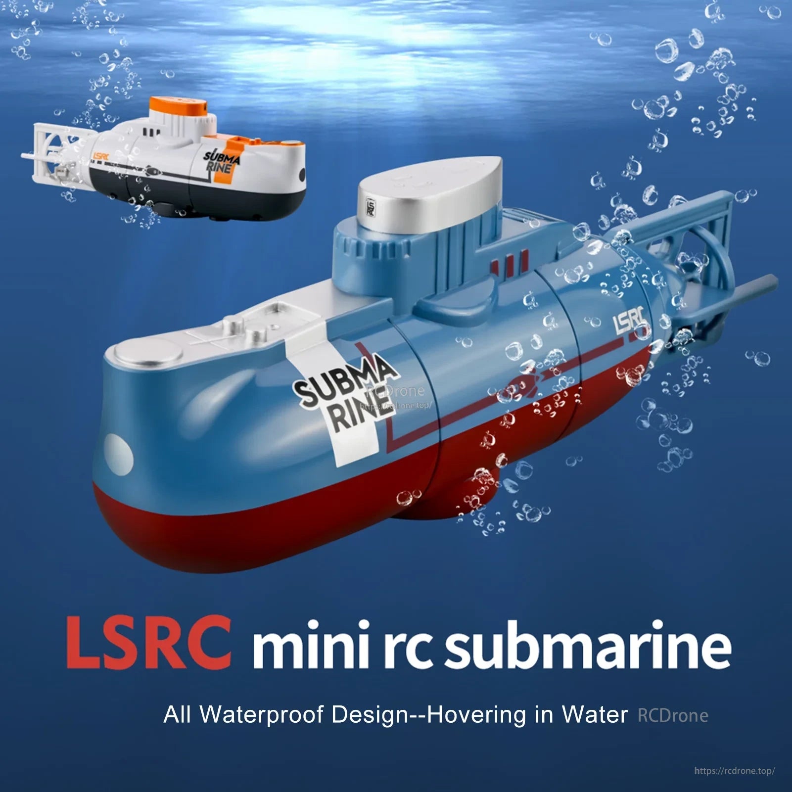 RC Boat, LSRC mini RC submarine, waterproof, hovering in water