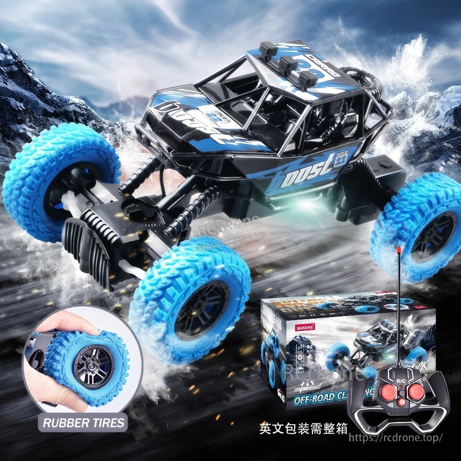 RC Car, RC Off-Road Car with Rubber Tires and Remote Control