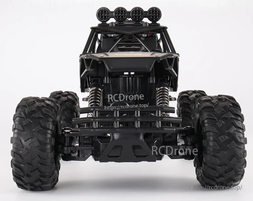 RC Off-Road Truck 1/12 4WD Alloy Climbing Car, 1/12 scale 4WD alloy off-road truck with dual motors, 2.4GHz remote, 20Km/h speed, and 45° climbing ability.