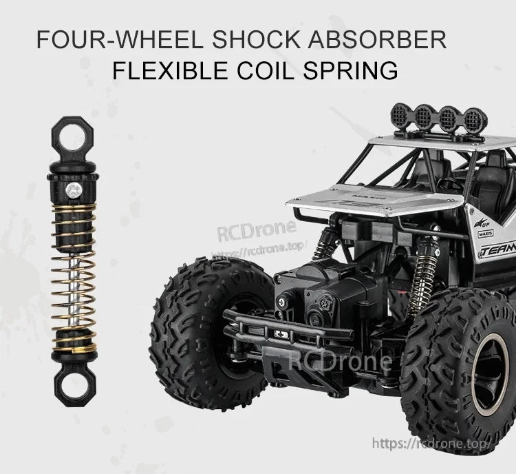 RC Off-Road Truck 1/12 4WD Alloy Climbing Car, Suitable for various terrain types.