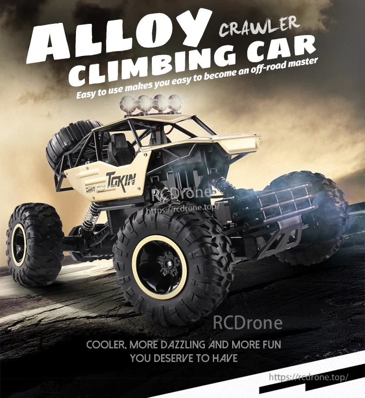 RC Off-Road Truck 1/12 4WD Alloy Climbing Car, Alloy Crawler Climbing Car, 1/12 4WD, easy-to-use off-road vehicle with dazzling design and enhanced fun.