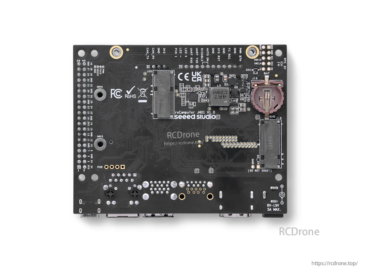 reComputer Classic J3010B Edge AI Computer with NVIDIA Jetson Orin Nano 4GB, 128GB NVMe SSD, HDMI, USB 3.2, GbE