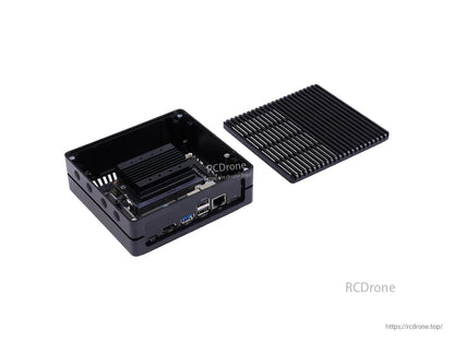 The reComputer J1010 is an edge AI device powered by NVIDIA Jetson Nano 4GB, offering 0.5 TOPS, HDMI, USB, dual CSI, M.2 Key E, and GbE for compact AI applications.