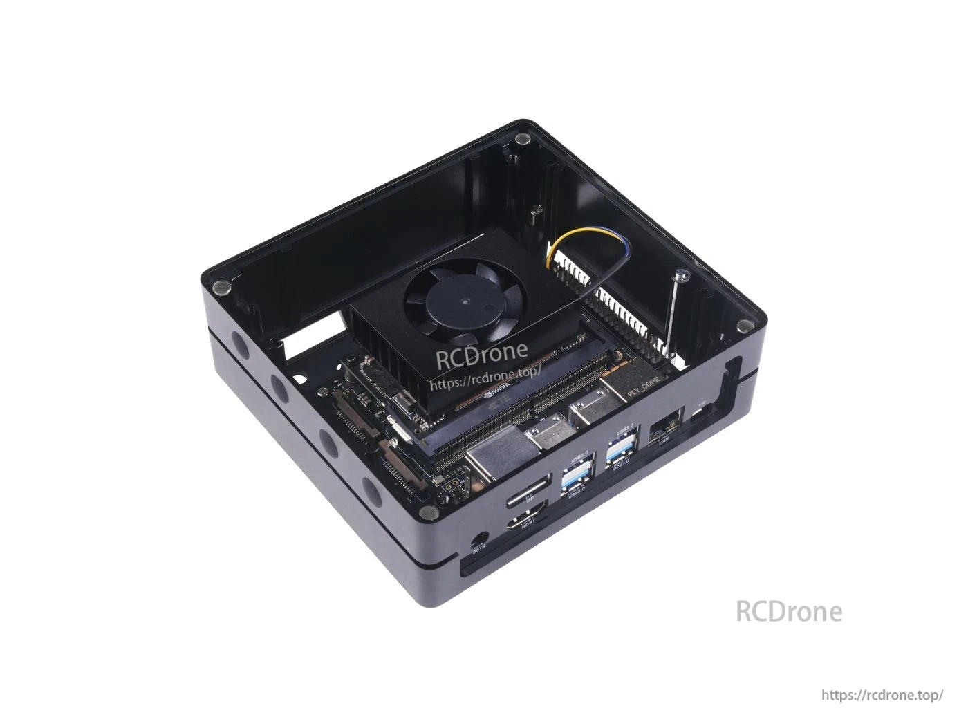 The reComputer J2012 is an Edge AI device powered by Jetson Xavier NX 16GB, designed for high-performance computing in compact, industrial applications.