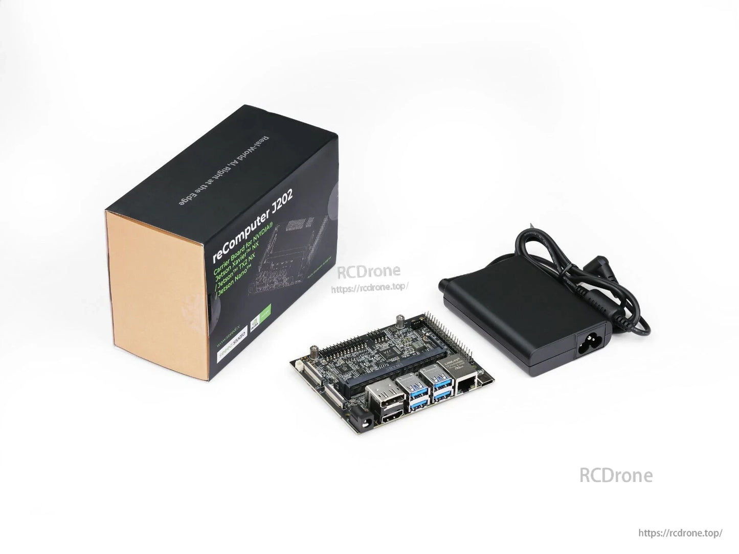 Compact carrier board for NVIDIA Jetson supports AI at the edge with USB 3.1, M.2 slots, HDMI 2.1, DisplayPort, Ethernet, CAN, RTC. Ideal for developers needing high-performance edge computing.