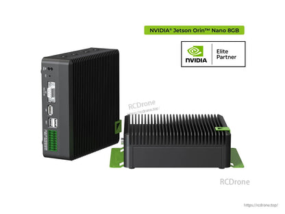 NVIDIA Jetson Orin Nano 8GB: fanless, 40 TOPS AI performance, dual GbE PoE, RS232/422/485, CAN, Elite Partner—ideal for edge AI and robotics.