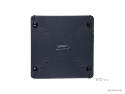 Compact, fanless Jetson Orin Nano 8GB edge AI device with 40 TOPS, dual GbE PoE, RS232/422/485, and CAN for industrial automation and robotics.