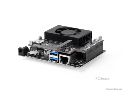 reComputer J3011B: NVIDIA Jetson Orin Nano 8GB, 128GB NVMe, HDMI 2.1, USB 3.2, GbE, M.2, mini-PCIe – compact edge AI computer for high-performance applications.